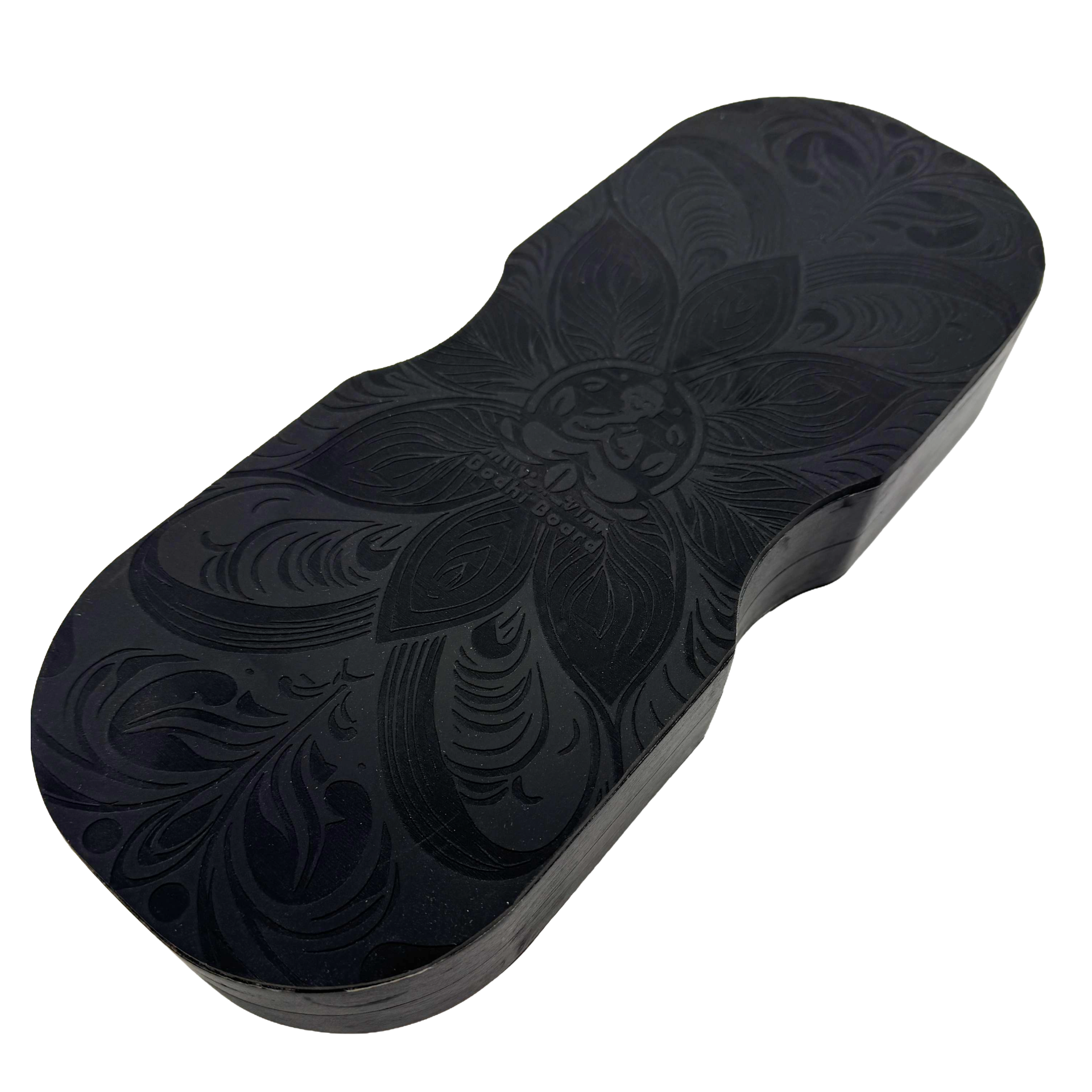 Sadhu Board Black Edition von oben – Bodhi Board Nagelbrett mit Kupfernägeln für Achtsamkeit und Meditation