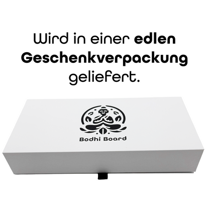 Sadhu Board Black Edition mit galvanisch verkupferten Kupfernägeln – Bodhi Board Nagelbrett für Füße